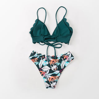 Fantastiskt blommiga bikini Set - Höga din strand stil.