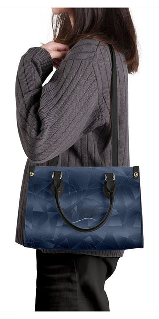 Elegant K-AROLE™️ Shoulder Bag: Blue Luxury Tote with Sleek Design