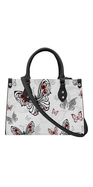 Enchanting Butterfly Tote Bag - Elevated Style for the Modern Woman from K-AROLE. Stylish handbag with vibrant butterfly print, providing a chic and versatile accessory.