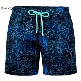 Summer Shorts Men’s Beach Pants Sports Pants - Blue / 2XL -