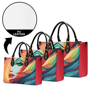 K-AROLE™️ Vibrant Multicolored Leather Tote Bag - Exquisite Artistry