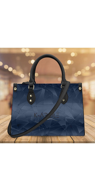 Sleek and Stylish: K-AROLE™️ Luxury Ice Blue Tote Bag, a fashionable women's accessory perfect for athleisure outfits.