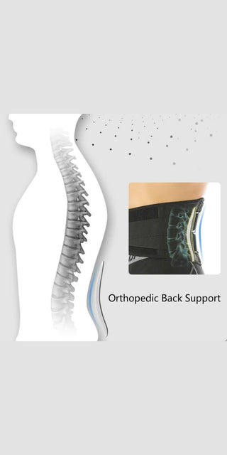 Medical back brace and orthopedic waist trainer for spine support, breathable and adjustable design for men and women.